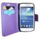 Étui portefeuille Exian en cuir pour Samsung Galaxy Core LTE - violet – image 3 sur 3