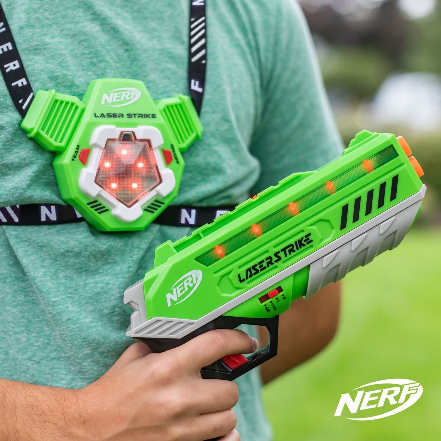 Nerf laser shop tag set