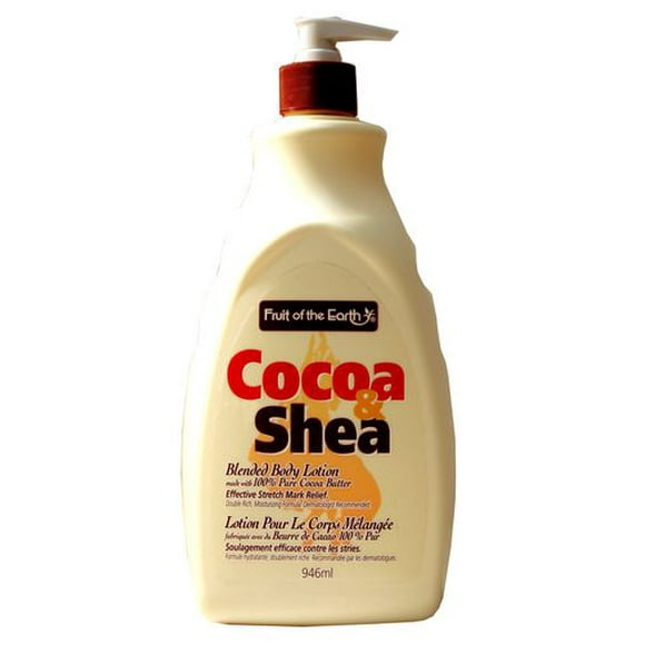 Fruit of the Earth Blended Cocoa & Shea Body Lotion, 946 mL, Cocoa & Shea