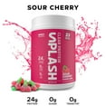 thumbnail image 2 of Revolution Nutrition, Splash Clear Isolate Protein, Poudre d’Isolat de Whey 100 % Clair, 24 g de Protéines par Dosette, Zéro Sucre, Zéro Glucide, Saveur Candy, Collagène, 667 g, Cerise Aigre (23 Portions), 2 of 8