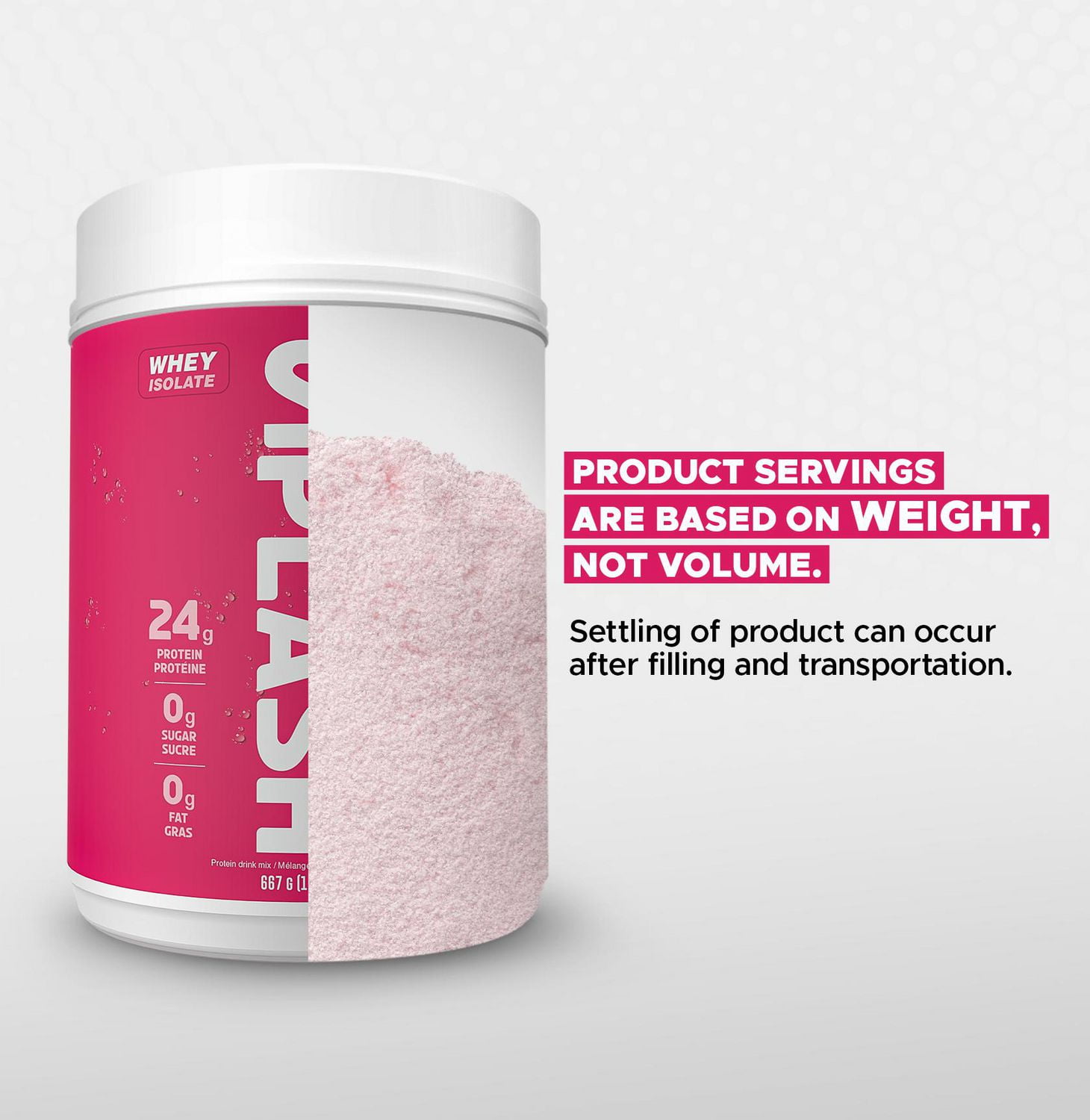 Revolution Nutrition, Splash Clear Isolate Protein, Poudre d’Isolat de Whey 100 % Clair, 24 g de Protéines par Dosette, Zéro Sucre, Zéro Glucide, Saveur Candy, Collagène, 667 g, Cerise Aigre (23 Portions)