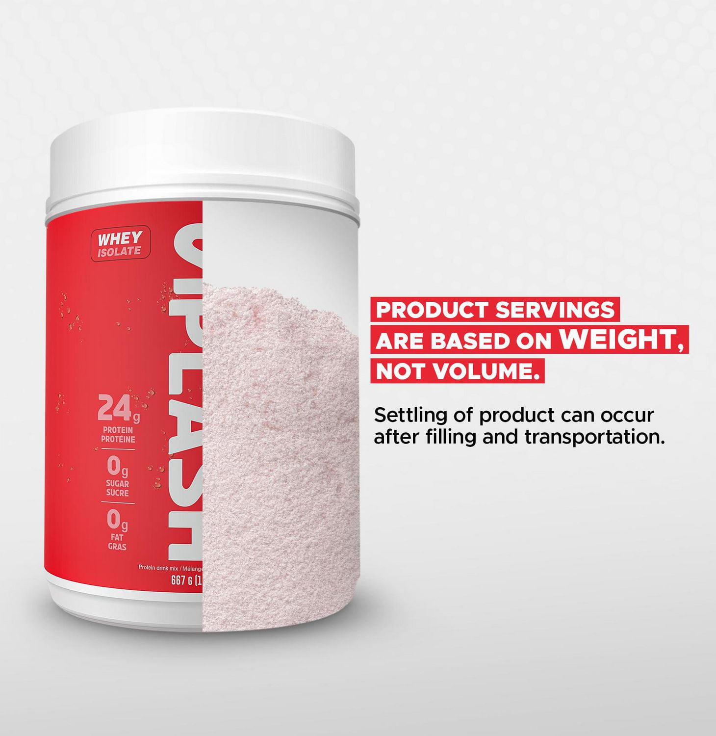 Revolution Nutrition, Splash Clear Isolate Protein, Poudre d’Isolat de Whey 100 % Clair, 24 g de Protéines par Dosette, Zéro Sucre, Zéro Glucide, Saveur Candy, Collagène, 667 g, Framboise Rouge (23 Portions)