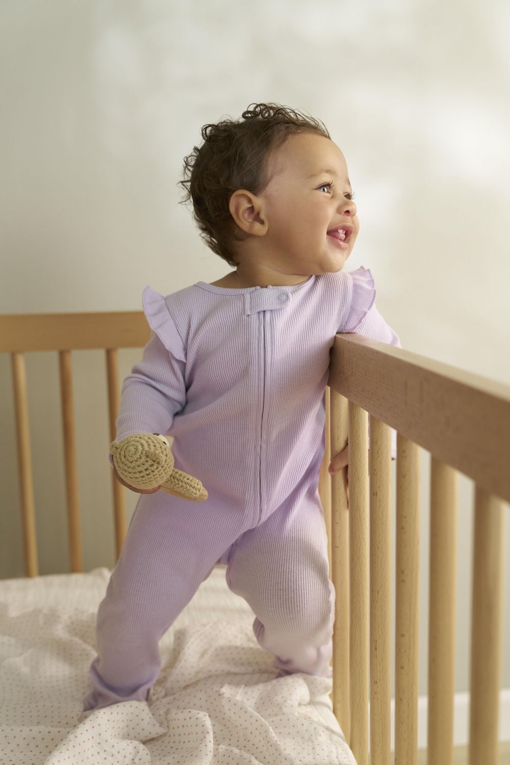 Carter's Child of Mine Baby Girls' Sleep n Play Purple Ruffle