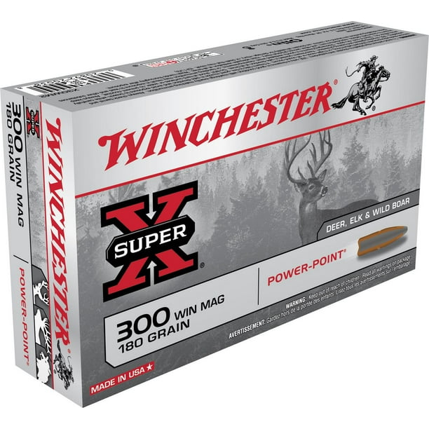 Winchester Munition Super-X Power-Point 300 Win Mag, 180 grains
