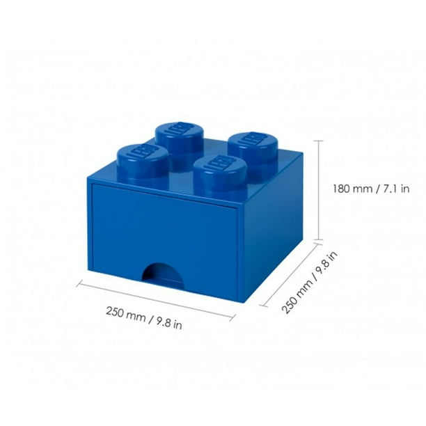 Lego 4005 Brique 4 Boutons, 1 tiroir, boîte de Rangement empilable