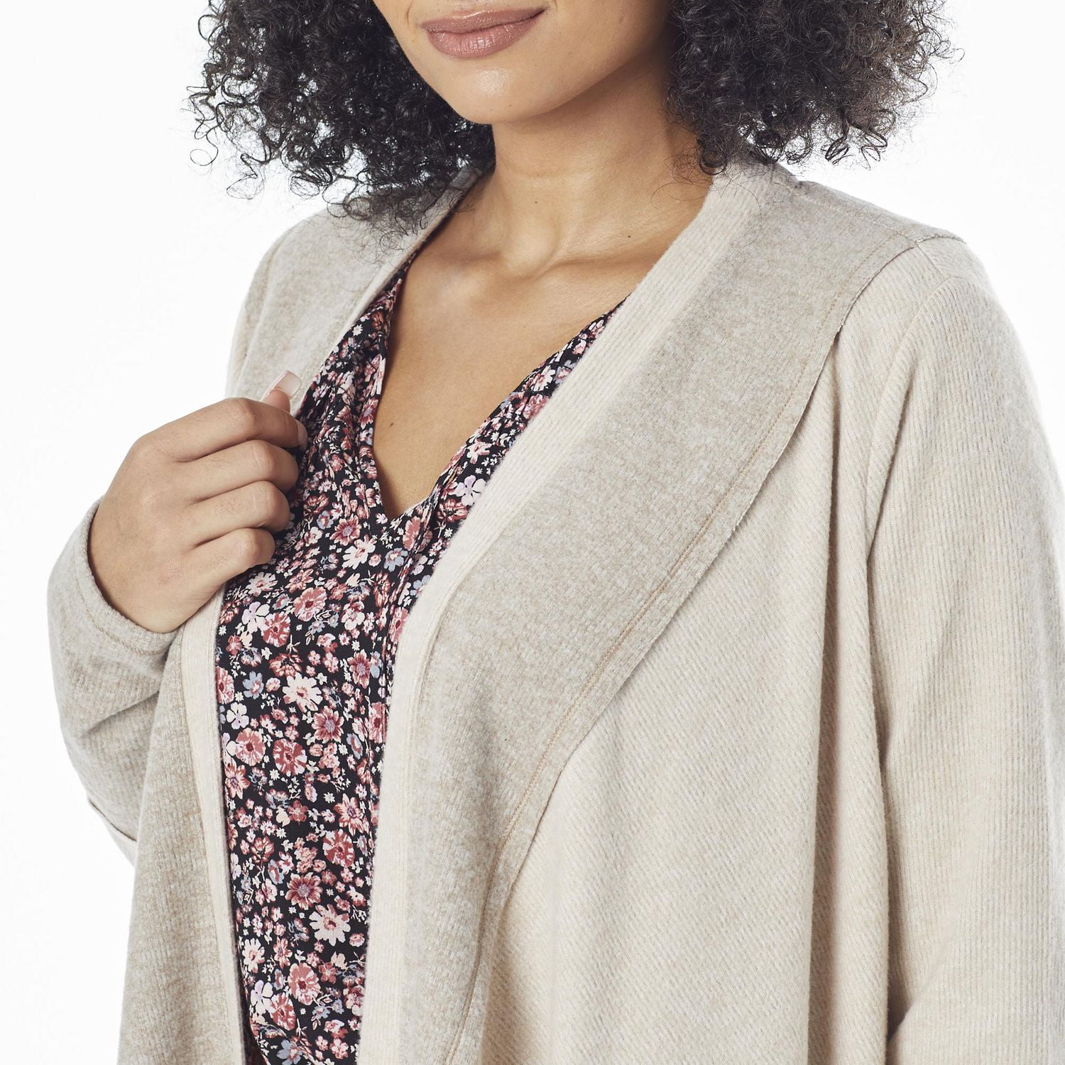 IVY Women's 2 Tone Flowy Cardigan