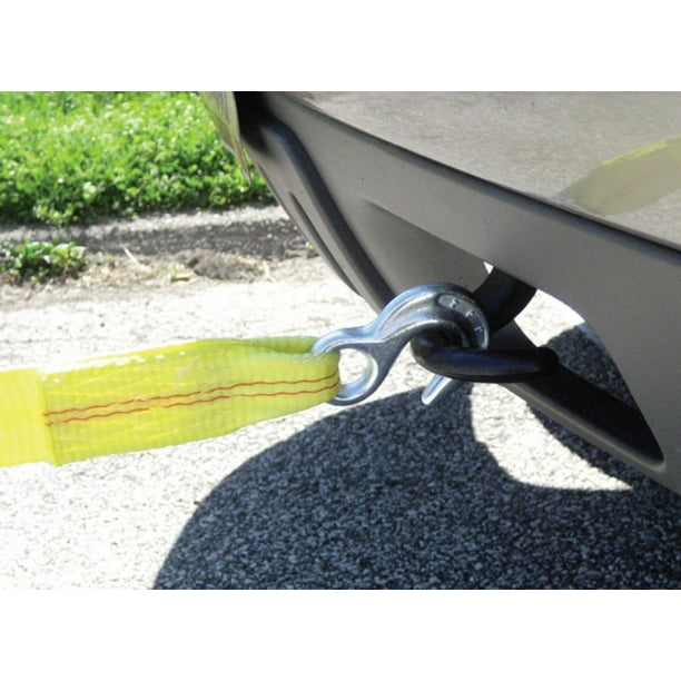 SmartStraps Heavy-Duty Tow Strap with Hooks, 20ft.L, 9000-Lb