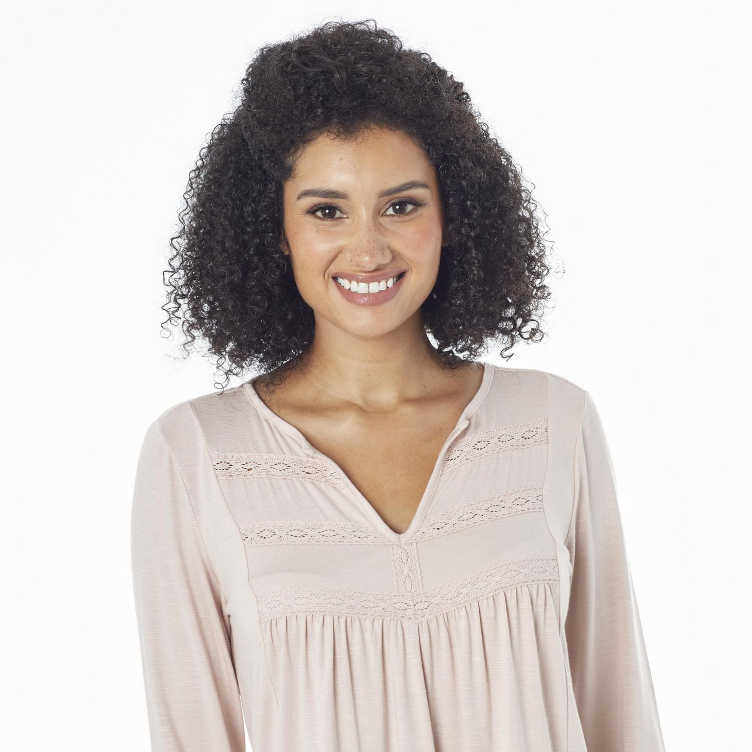 IVY Women's Long Sleeve Top w/ Lace Details
