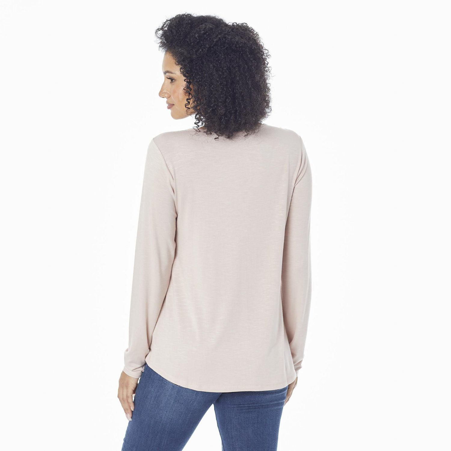 IVY Women's Long Sleeve Top w/ Lace Details