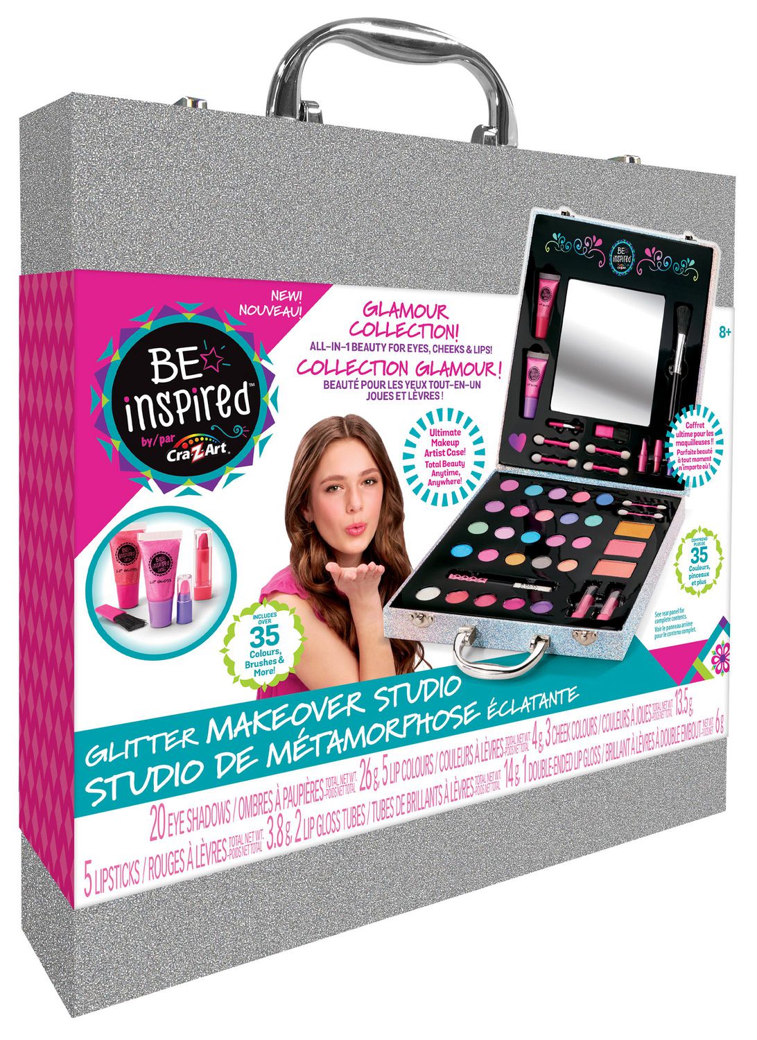 Maquillaje de Niñas Cra Z Art Glitter Makeover Studio Case CRA-Z-ART