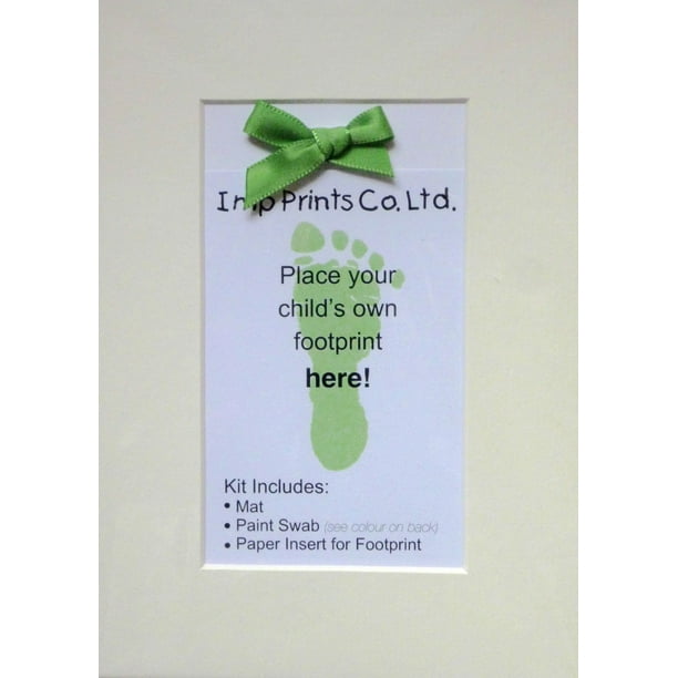 Trousse de cadre de carton avec ruban Imp Prints en vert