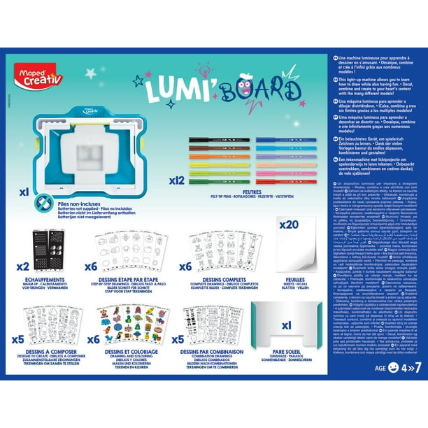 MAPED - LUMI BOARD MERMAIDS - LUMINOUS DRAWING MACHINE - Big Fun