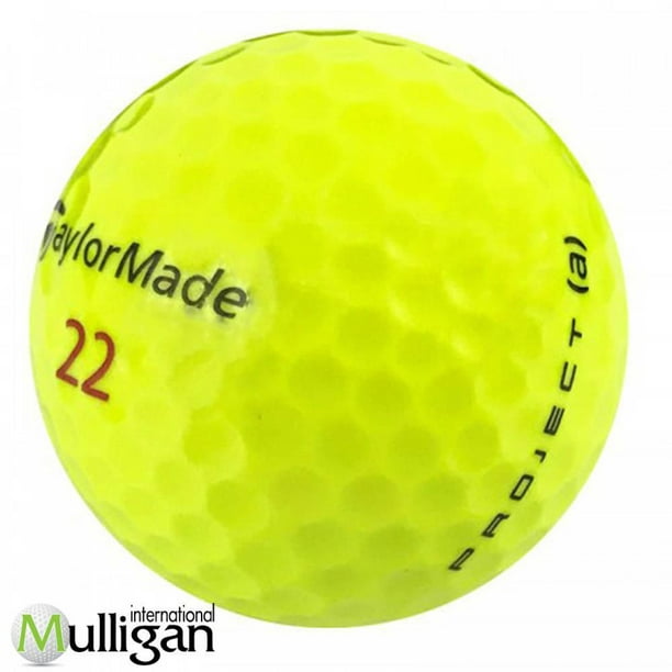 Mulligan - 12 balles de golf récupérées Taylormade Project (a) 5A, Jaune