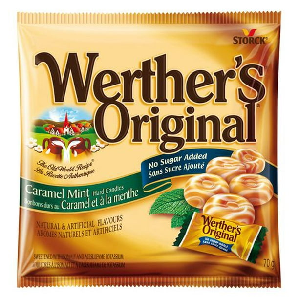 Bonbons durs sans sucre ajouté Werther’s Original - caramel à la menthe