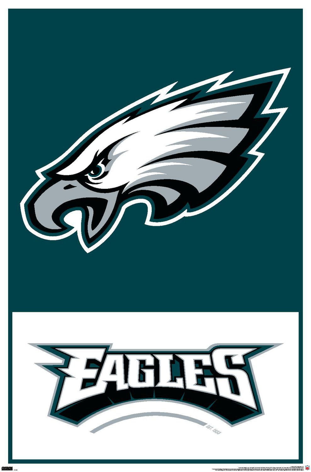 NFL Philadelphia Eagles Logo 21 Wall Poster 22.375