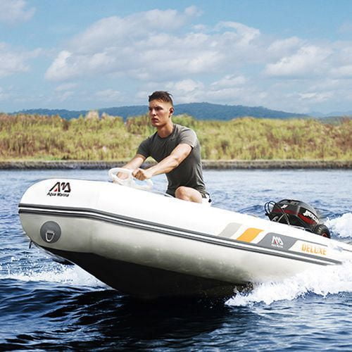 7.5/10FT 2-4 Person Inflatable Dinghy Boat Fishing Rafting Water