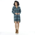 thumbnail image 4 of IVY Women's Plaid Button Front Smocked Dress, 4 of 6
