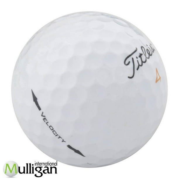 Mulligan - 12 balles de golf récupérées Titleist Velocity 5A, Blanc