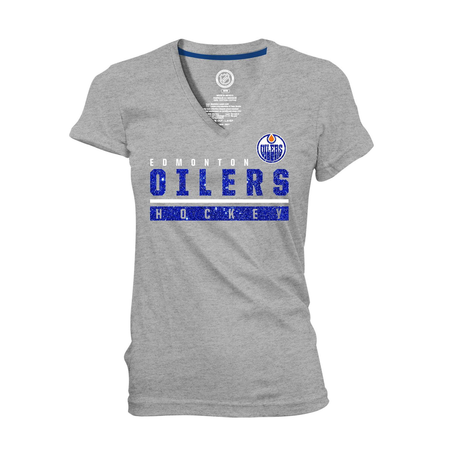 Woman's Oilers VNeck Grey TShirt Walmart Canada
