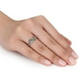 thumbnail image 4 of Miabella 1/7 Carat T.G.W. Emerald Sterling Silver Infinity Ring, 4 of 4