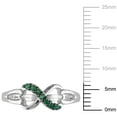 thumbnail image 3 of Miabella 1/7 Carat T.G.W. Emerald Sterling Silver Infinity Ring, 3 of 4