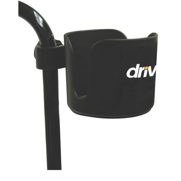 Drive Medical Black Universal Cup Holder 3-inch Wide 