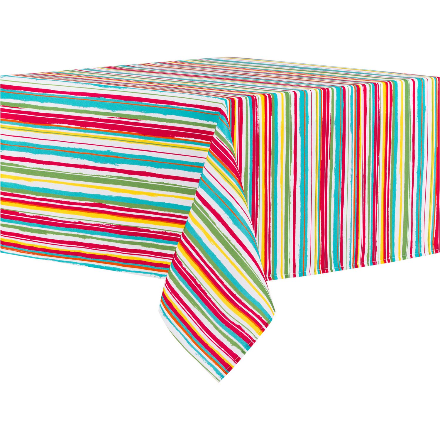 hometrends Striped Fabric Tablecloth 60