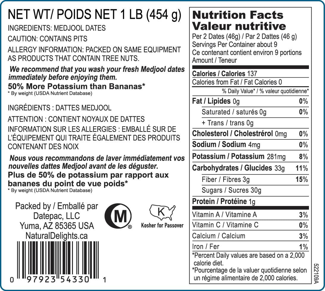 Natural Delights Medjool Dates Walmart Canada