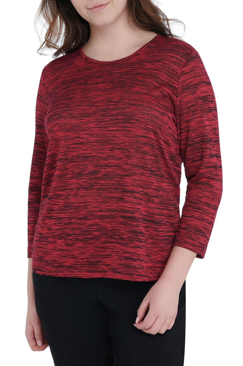 Alia Women's 3/4 Sleeve Crew Neck Top | Walmart Canada