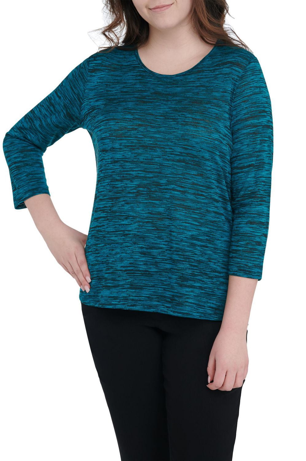 Alia Women's 3/4 Sleeve Crew Neck Top