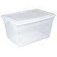 Boîte de rangement de Sterilite de 55 litres en blanc 55 litres – image 1 sur 3