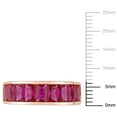 thumbnail image 3 of Miabella 2-3/4 Carat T.G.W. Created Ruby Rose-Plated Sterling Silver Semi-Eternity Ring, 3 of 4