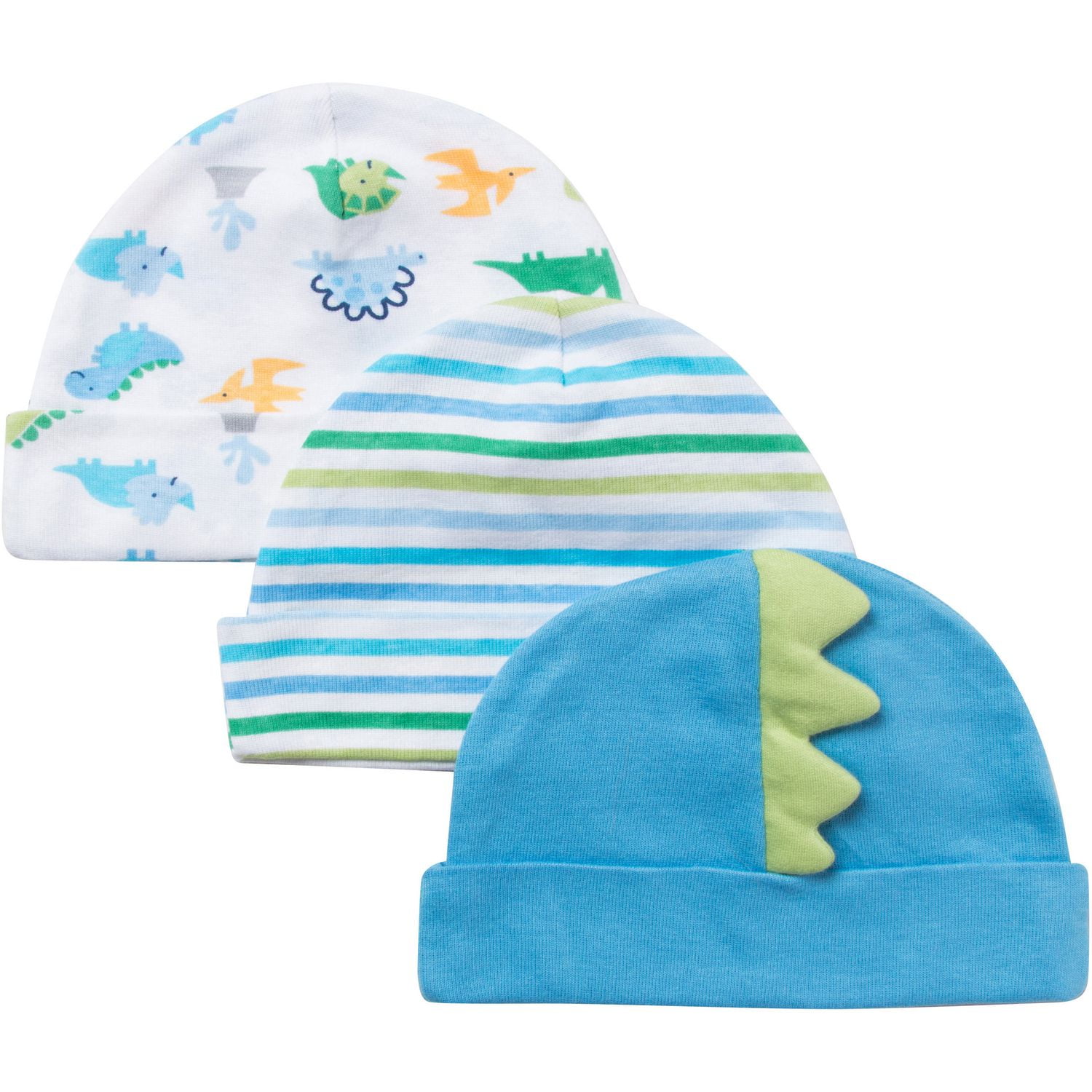Gerber Newborn Baby Boy 3Pack Cap Walmart Canada