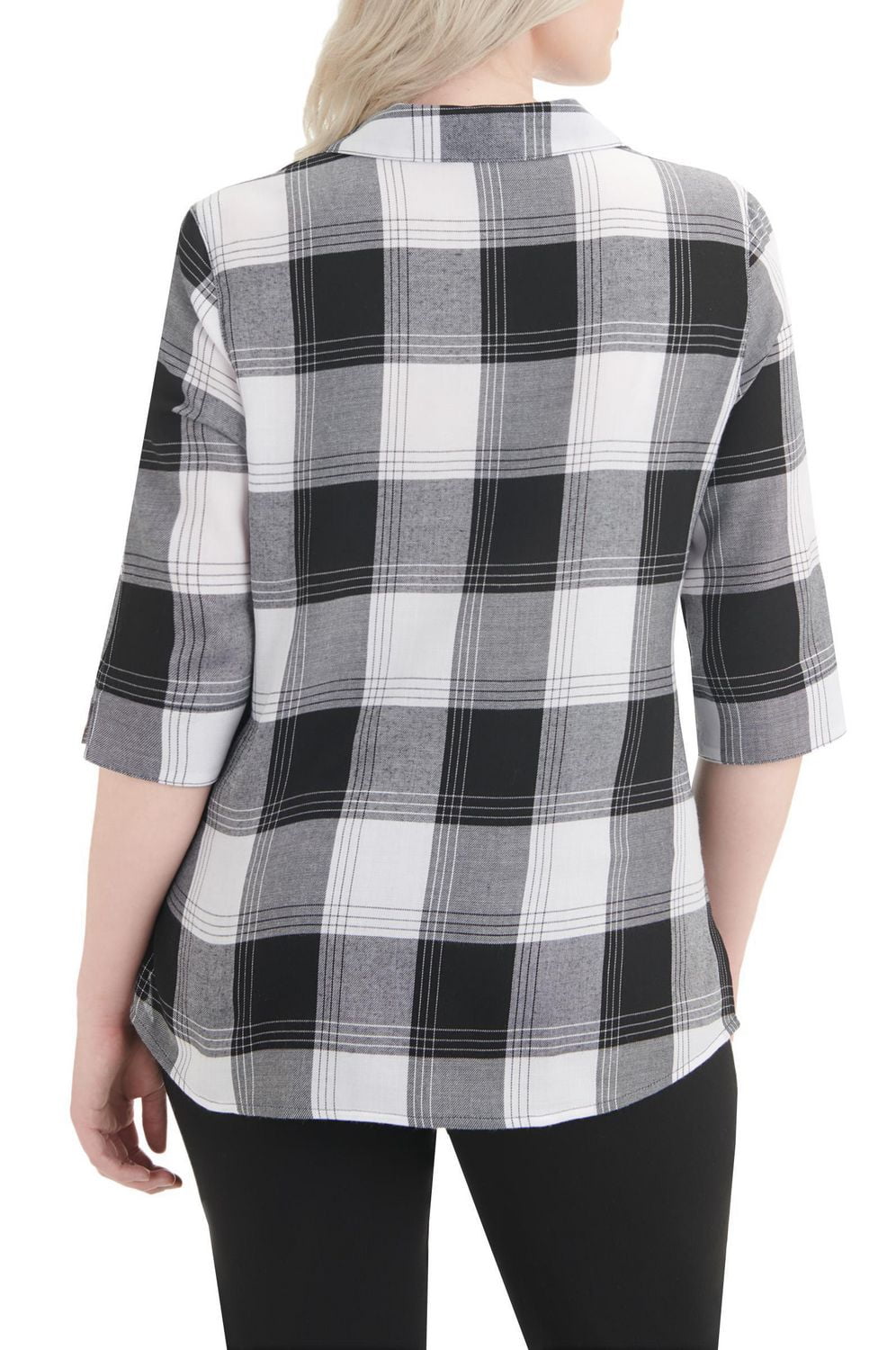 Alia Women's 3/4 Sleeve Button Front Shirt