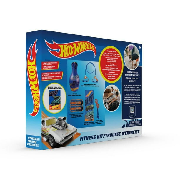 Mattel, 5pc Beast Mode – Hot Wheels Fitness Kit, Blue Combo 