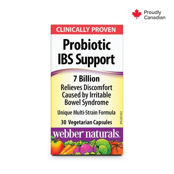 Webber Naturals Probiotique anti-SII 30 capsules végétariennes