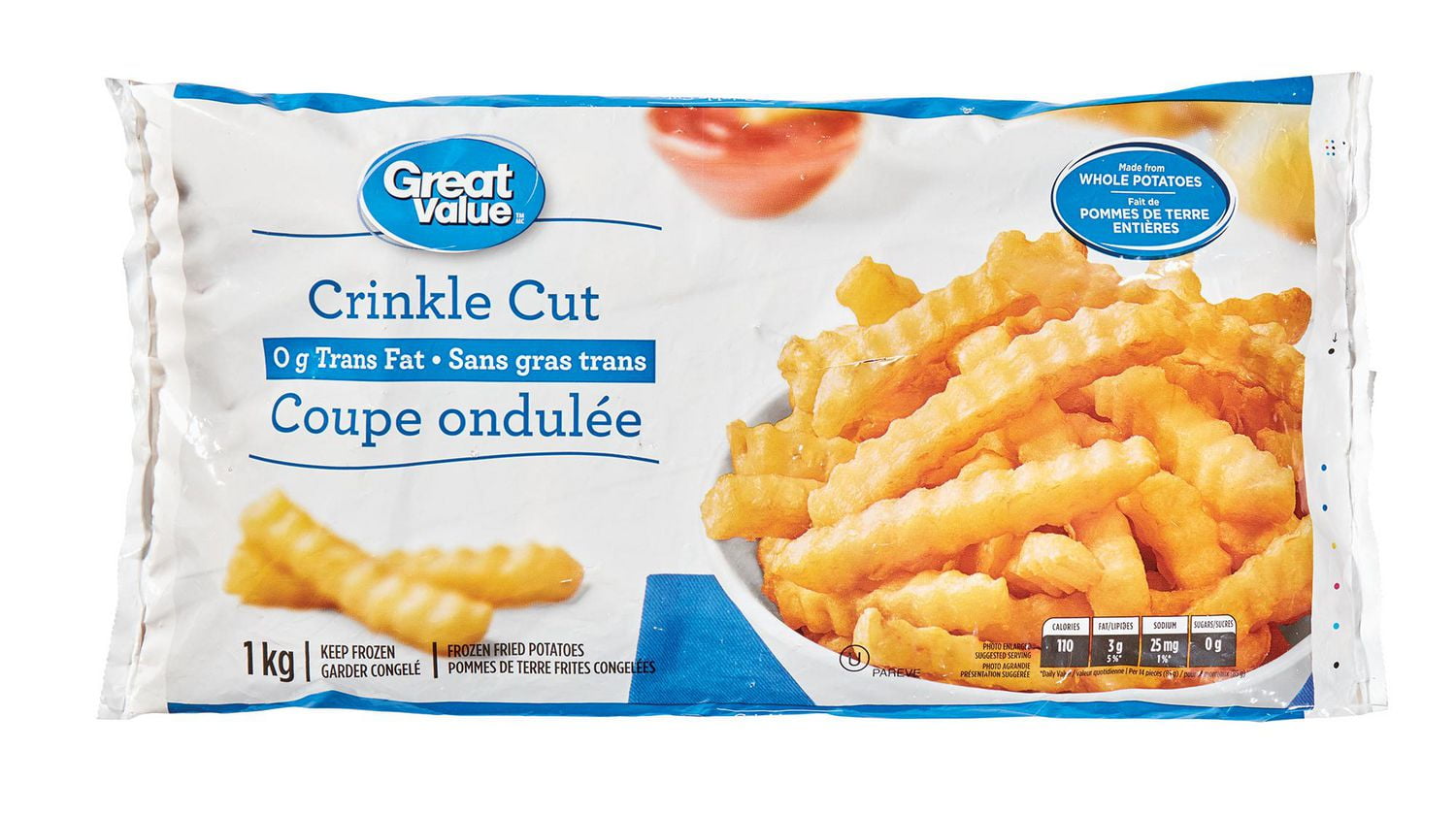 Great Value Crinkle Cut Fries | Walmart Canada