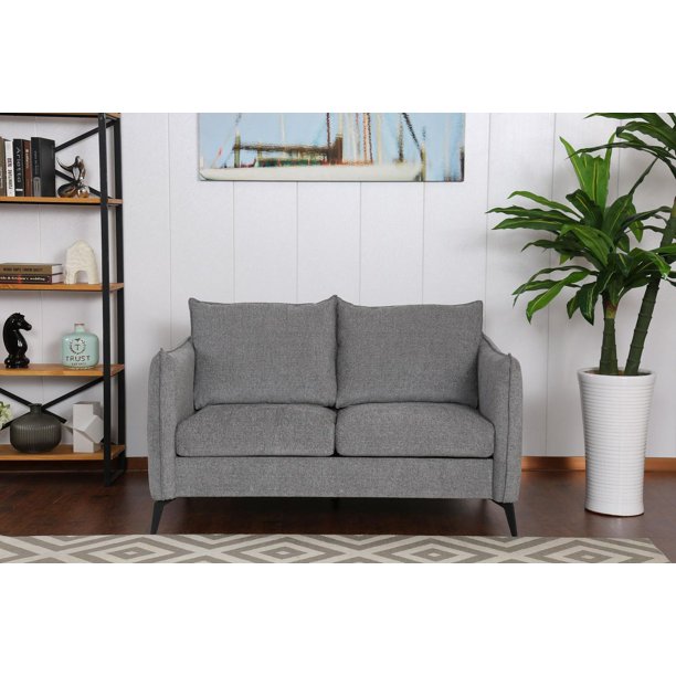 Topline Home Furnishings Grey Loveseat Walmart.ca