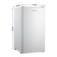 Hamilton Beach réfrigérateur compact de 3,3 pied cubes, Blanc Réfrigérateur Compact de 3,3 pied cubes – image 2 sur 9