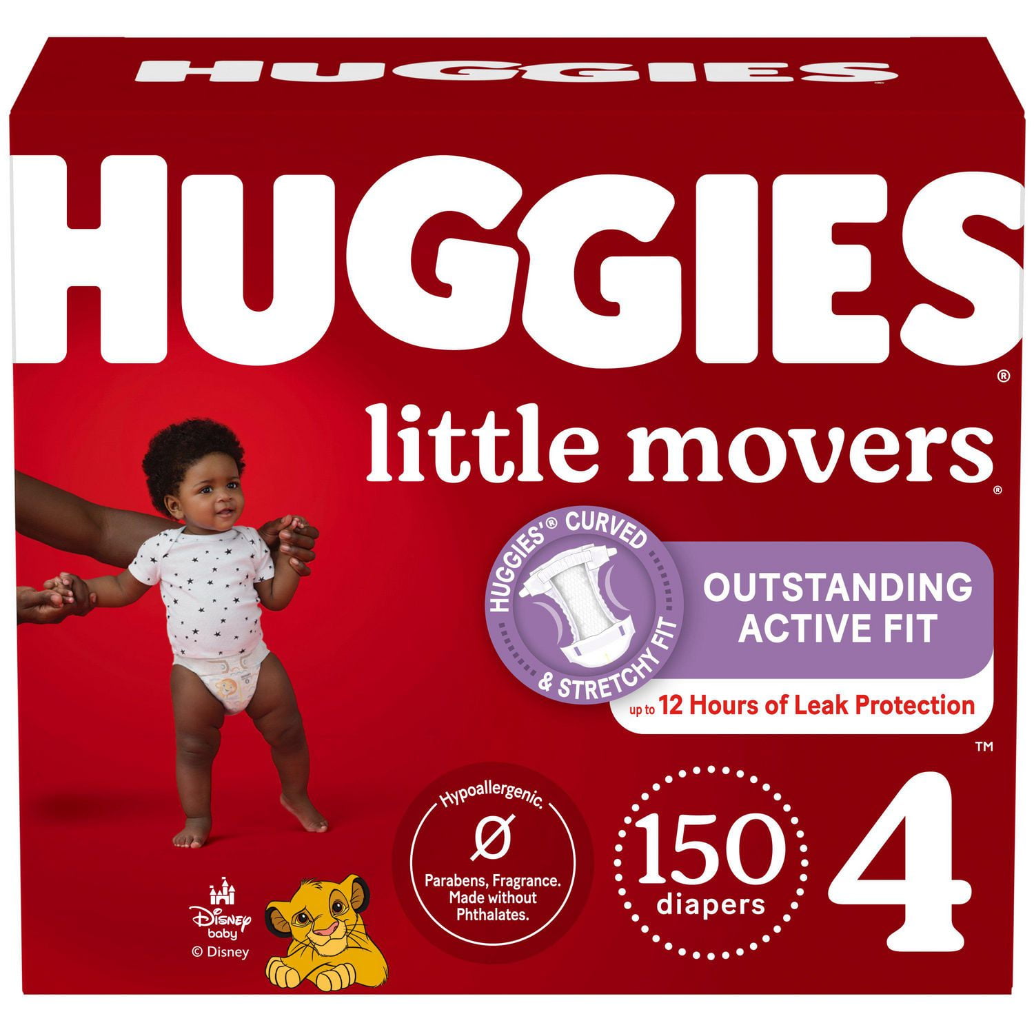 HUGGIES Little Movers Diapers, Econo Pack, Sizes: 3-7, Sizes: 3-7 | 156-80 Count, HUG DPR S3-7 168-88