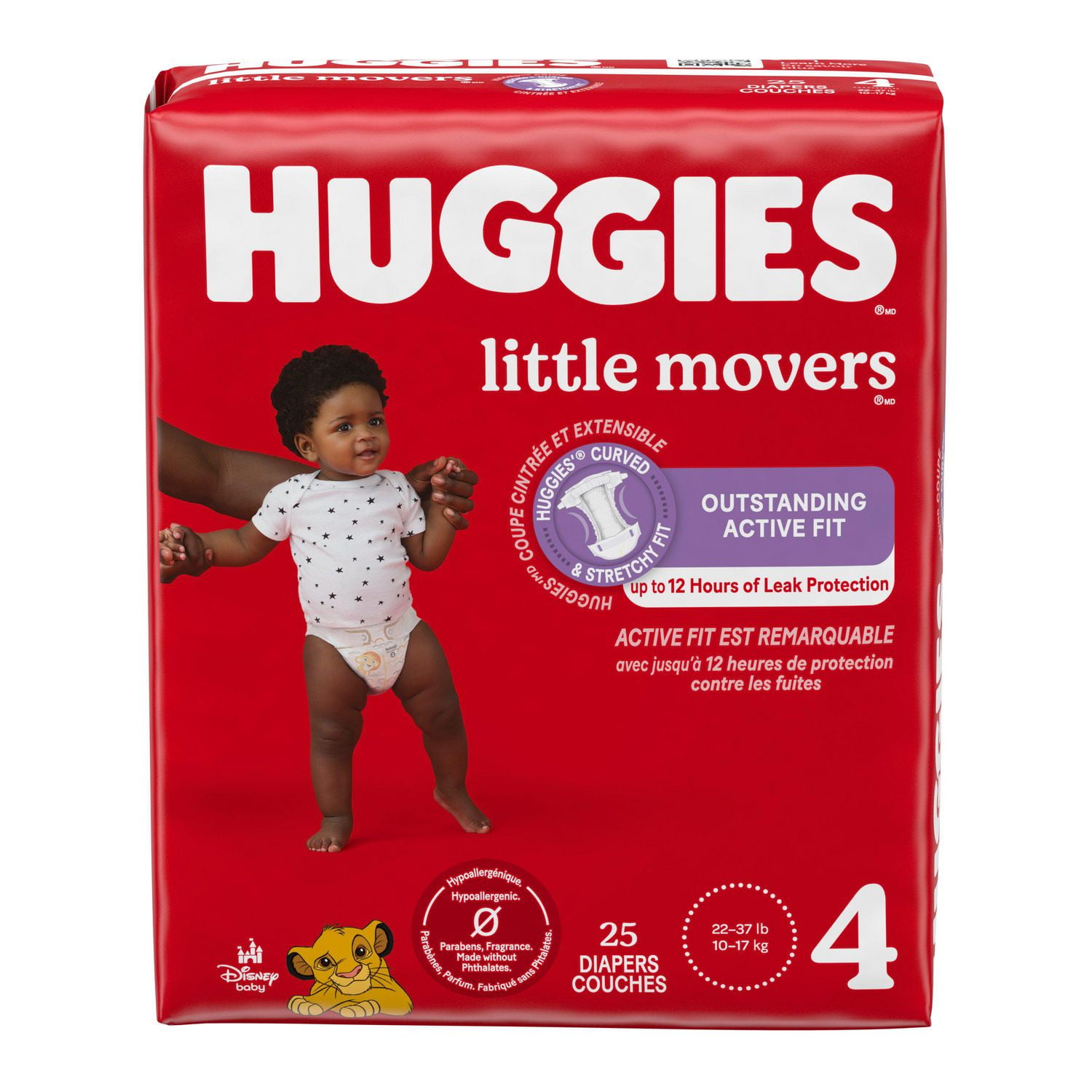HUGGIES Little Movers Diapers, Econo Pack, Sizes: 3-7, Sizes: 3-7 | 156-80 Count, HUG DPR S3-7 168-88