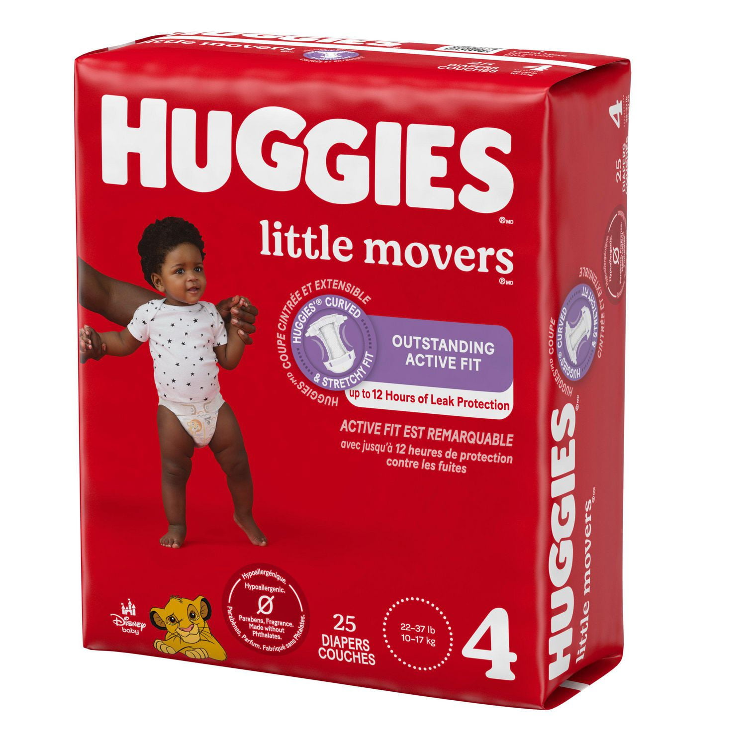 HUGGIES Little Movers Diapers, Econo Pack, Sizes: 3-7, Sizes: 3-7 | 156-80 Count, HUG DPR S3-7 168-88