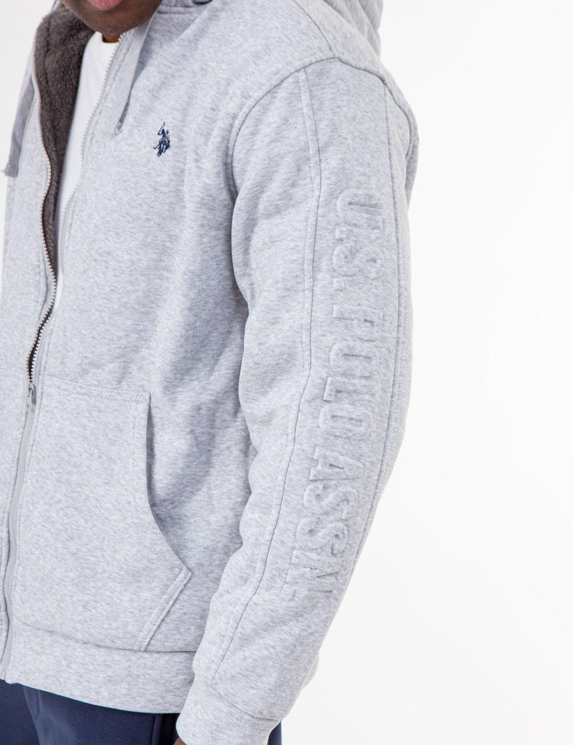 U.S. POLO ASSN. MEN'S SHERPA LINED HOODIE