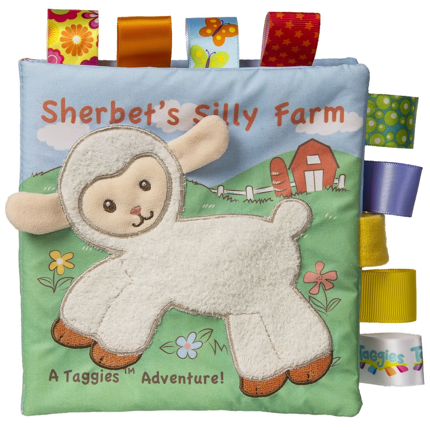 Mary Meyer Taggies Sherbet Lamb Lovey 12" Blanket Plush Stuffed Animal Baby Toy 