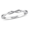 thumbnail image 1 of Bague de mariage Asteria de forme infini en or blanc 10K, 1 of 4