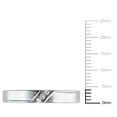 thumbnail image 3 of Miabella Diamond-Accent Sterling Silver Men's Band, 3 of 5