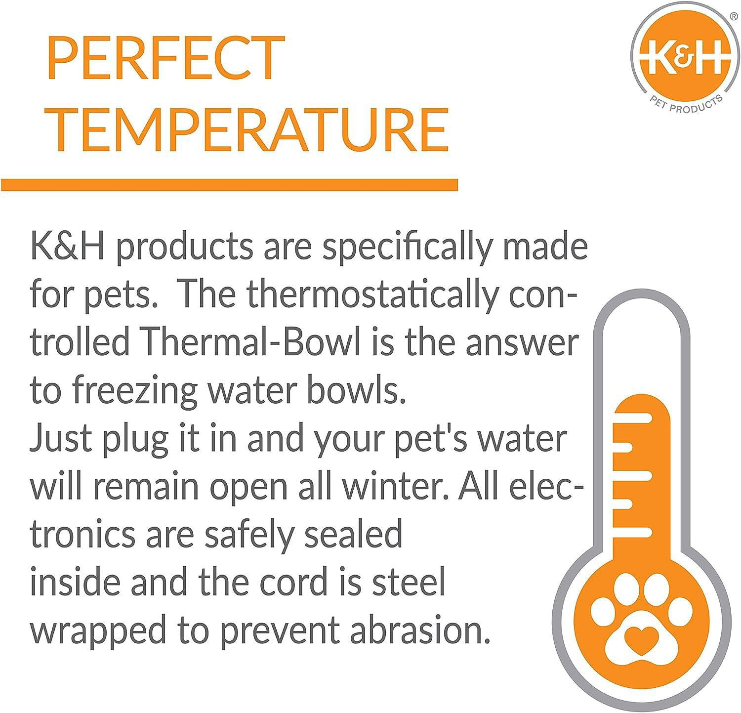 K&h heated water hot sale bowl