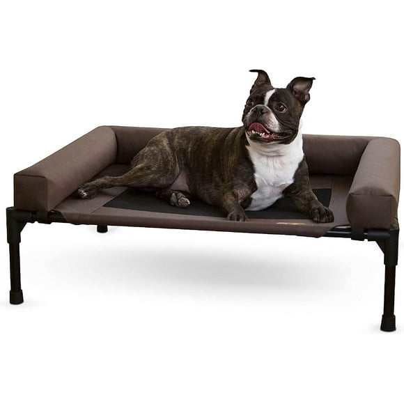 K&H Original Bloster Elevated Cot For Dogs Brown Medium