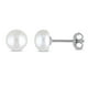 Boucles d'oreille Miabella avec perles d'eau douce cultivées 7-8mm en argent sterling – image 1 sur 4