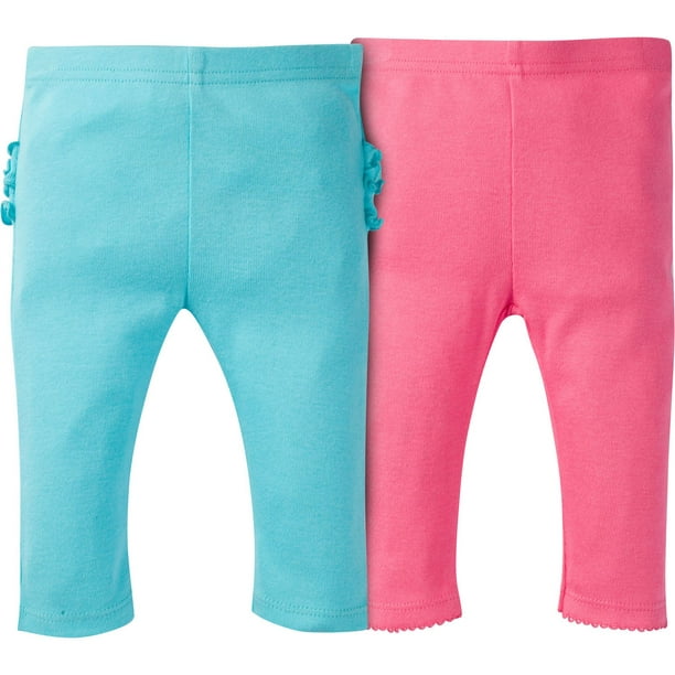 Ensemble de pantalons de Gerber Childrenswear pour nouveau-nés filles - Paq. de 2